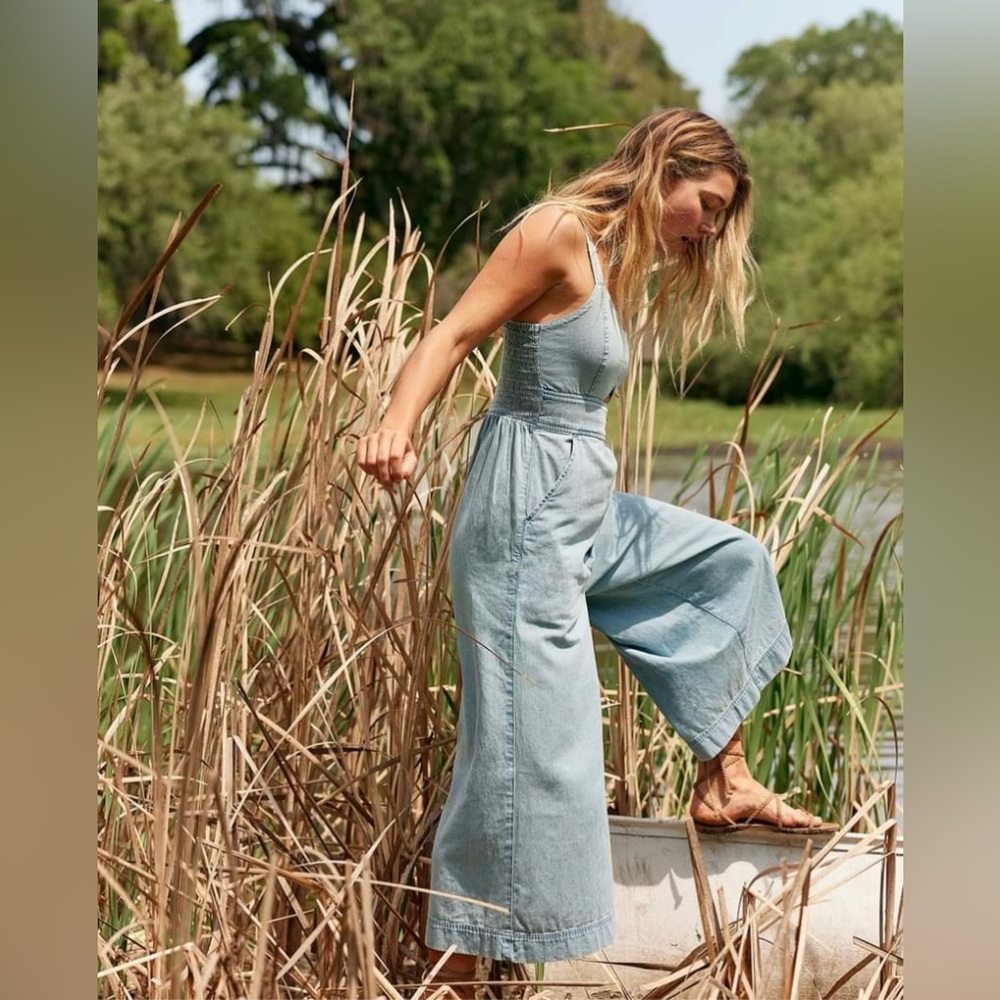 Aerie Light Blue Jumpsuit - Picture 3 of 4